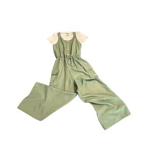 Lily Bleu Sage Green Jumpsuit with Pockets